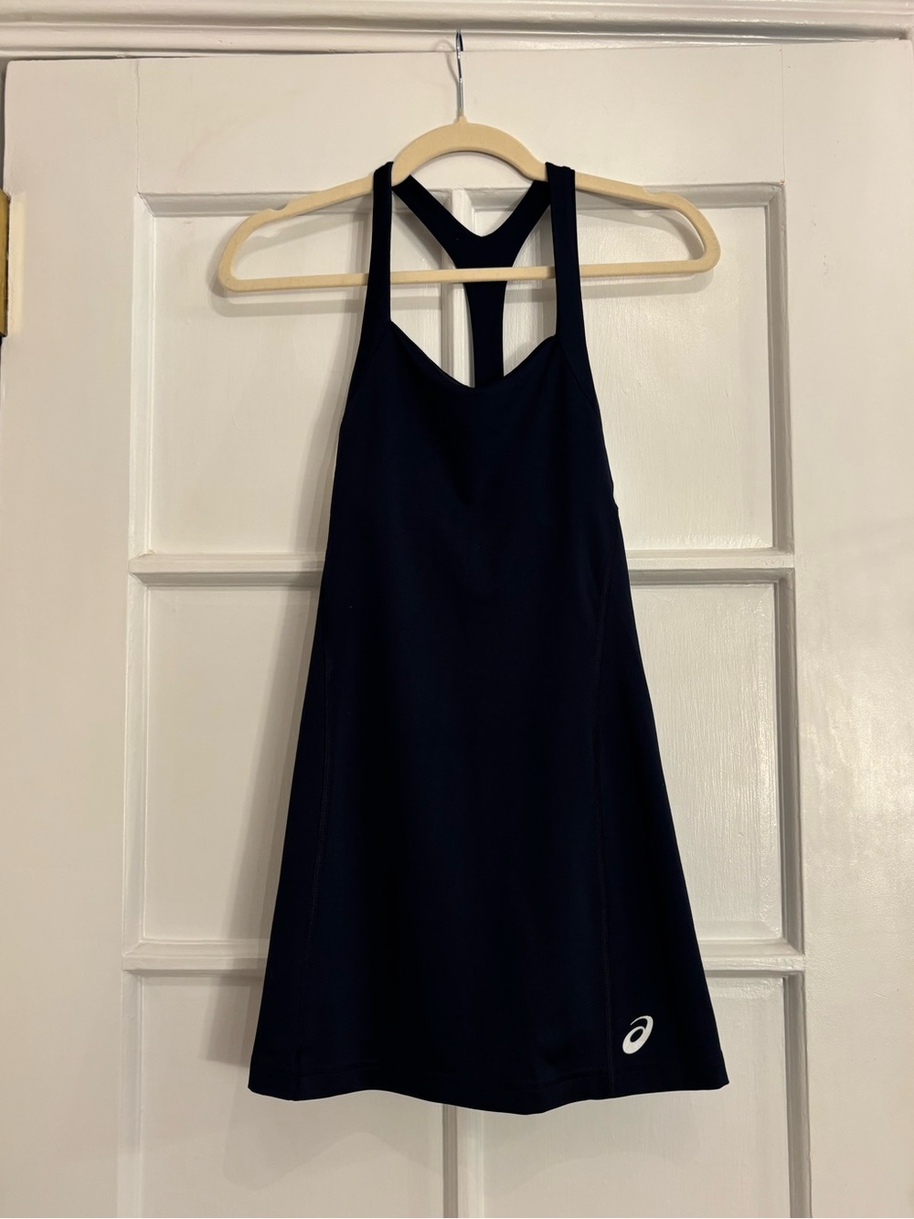ASICS Navy Blue and White Racerback Tennis Dress